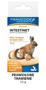 Francodex Intestinet reguluje pracę jelit gryzoni 10 g