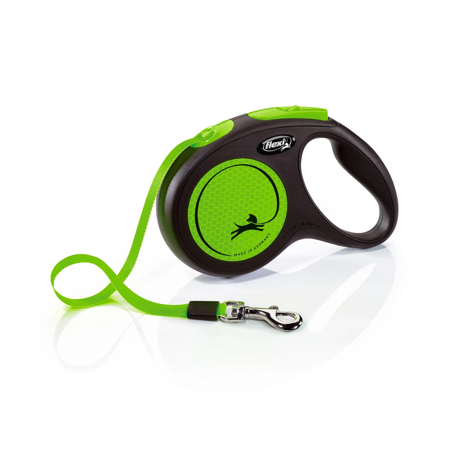 Flexi New Neon smycz automatyczna dla psa taśma – żółty, do 25 kg