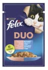 Felix Fantastic Duo saszetki karma mokra dla kota Sardynka Łosoś 85 g