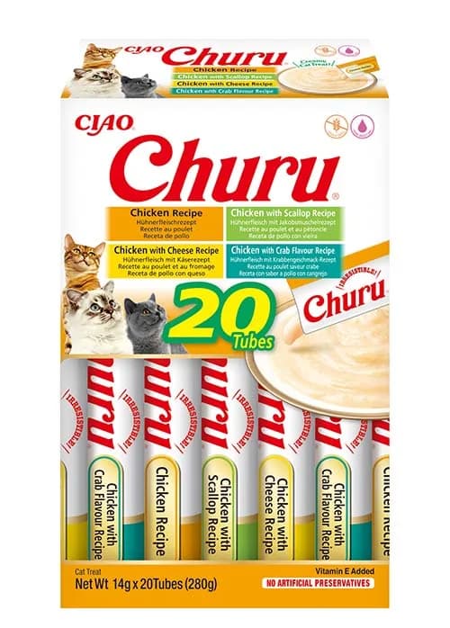 INABA Cat Churu Varieties przysmak dla kotów Chicken 20 × 14 g 280 g