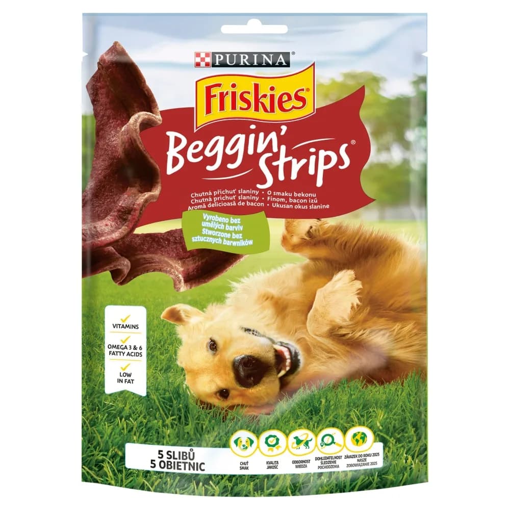Friskies Purina Beggin Strips o smaku bekonu dla psa 120 g