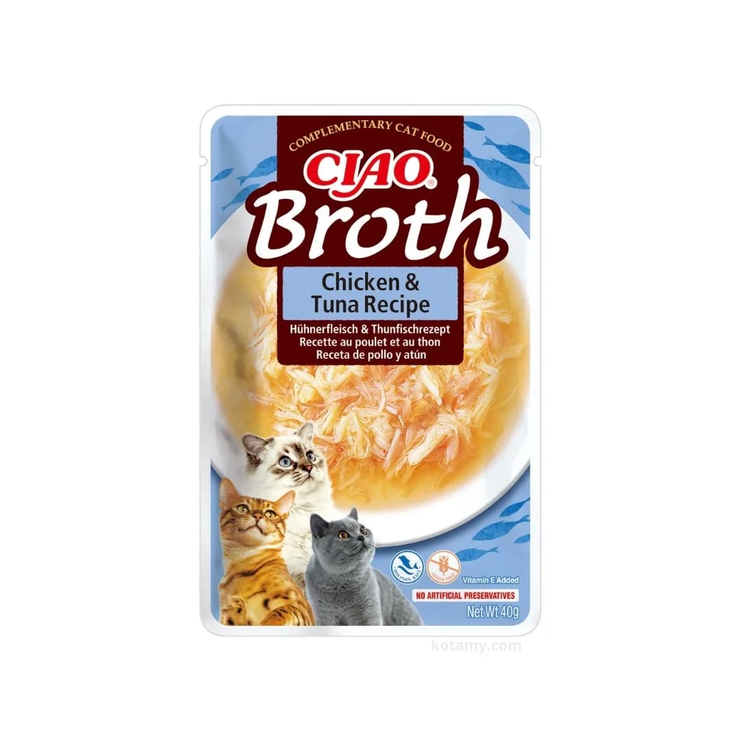 INABA Cat Ciao Broth Chicken & Tuna przysmak dla kota 40 g