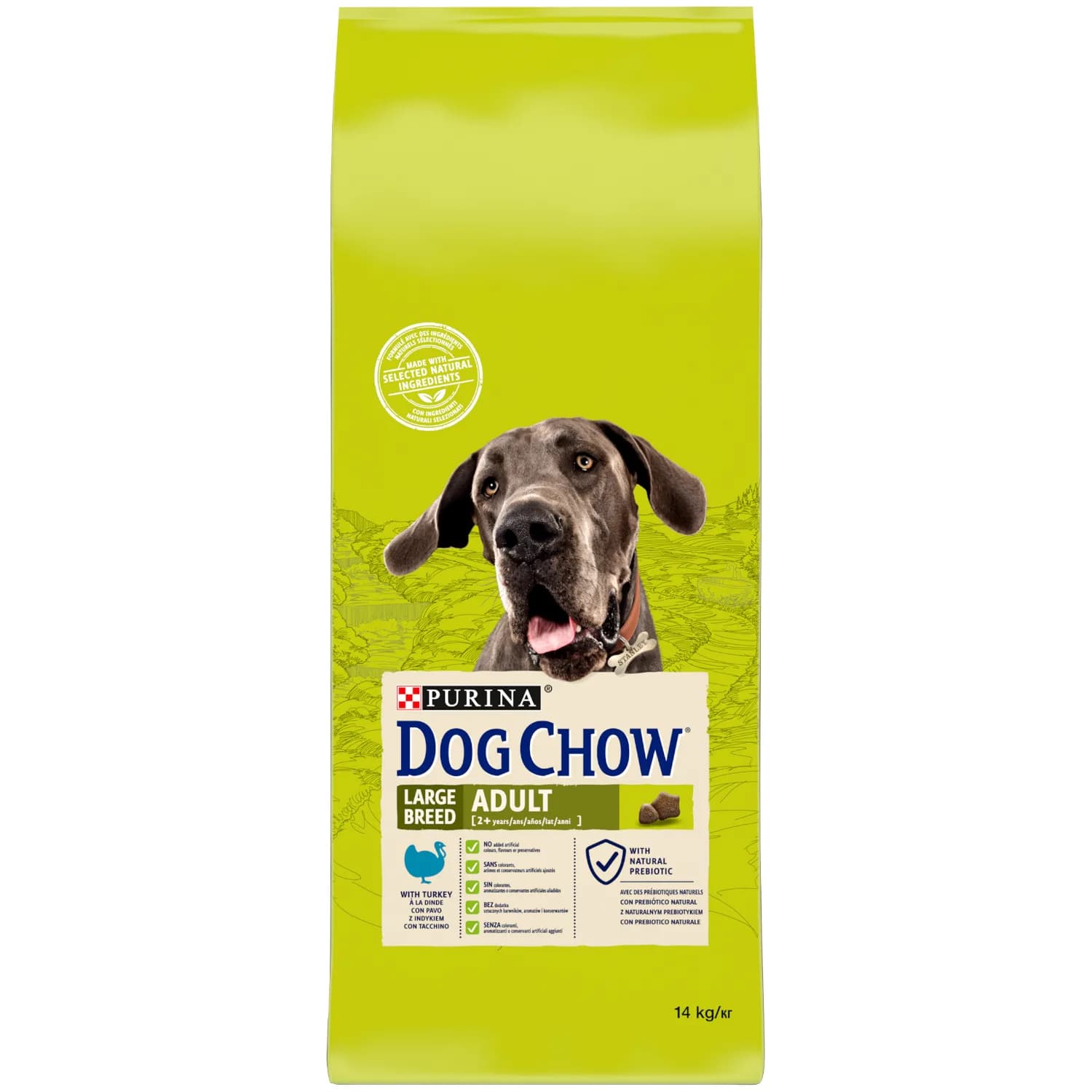 Dog Chow Purina Large Breed Adult z indykiem dla psa dużej rasy 14 kg