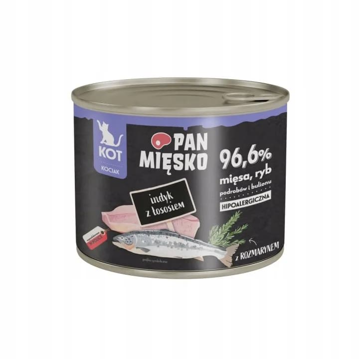 Pan Mięsko Karma mokra dla kociąt Indyk z łososiem