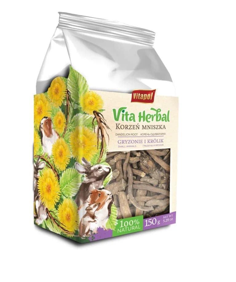 Vitapol Vita Herbal Korzeń Mniszka przysmak dla gryzoni i królika 150 g