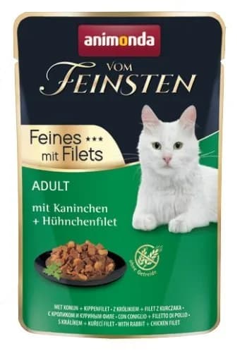 Animonda Saszetka Vom Fein Adult królik + Filet z kurczaka 85 g