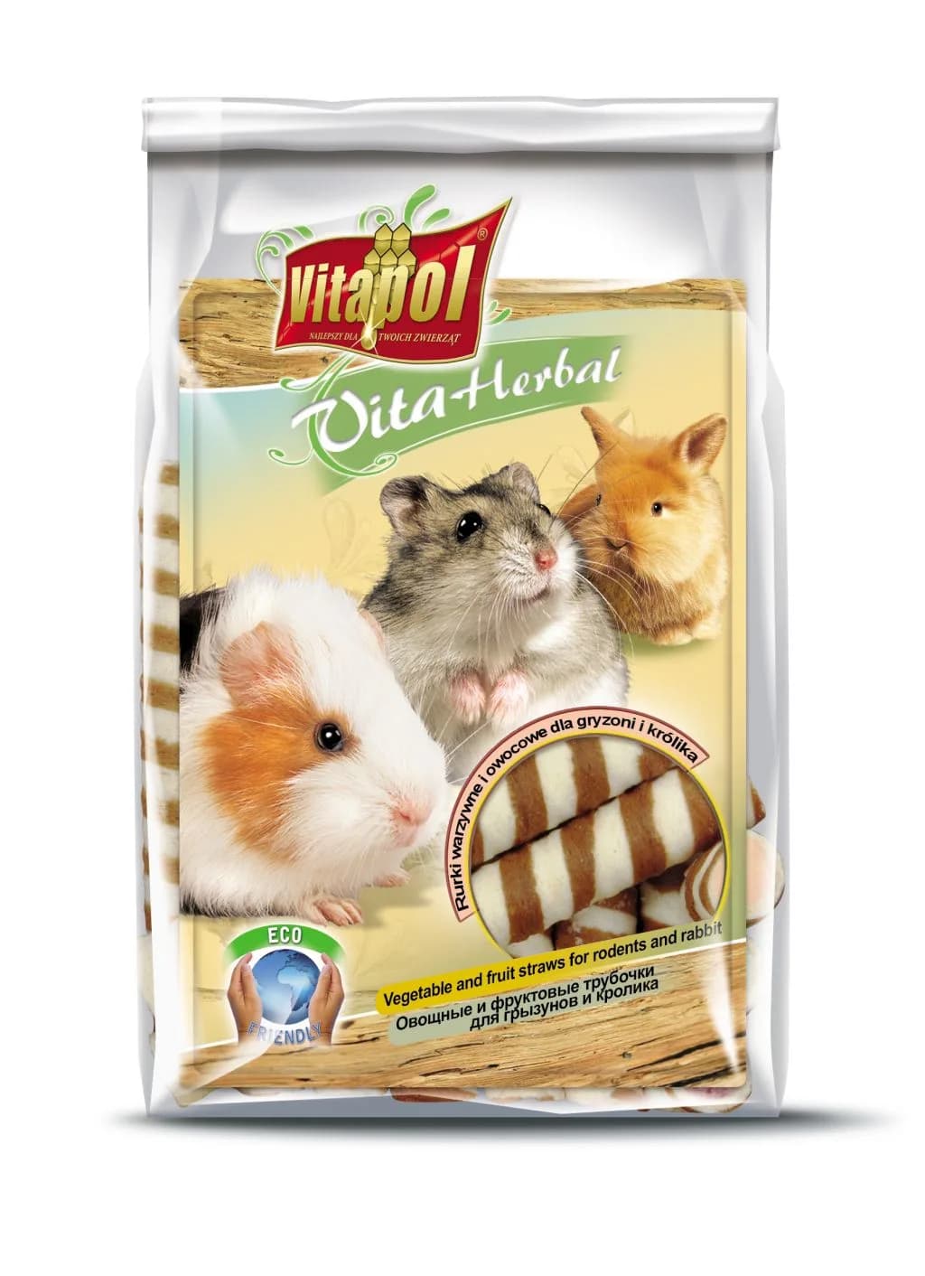 Vitapol Rurki przysmak dla gryzoni i królika warzywno-owocowe 200 g