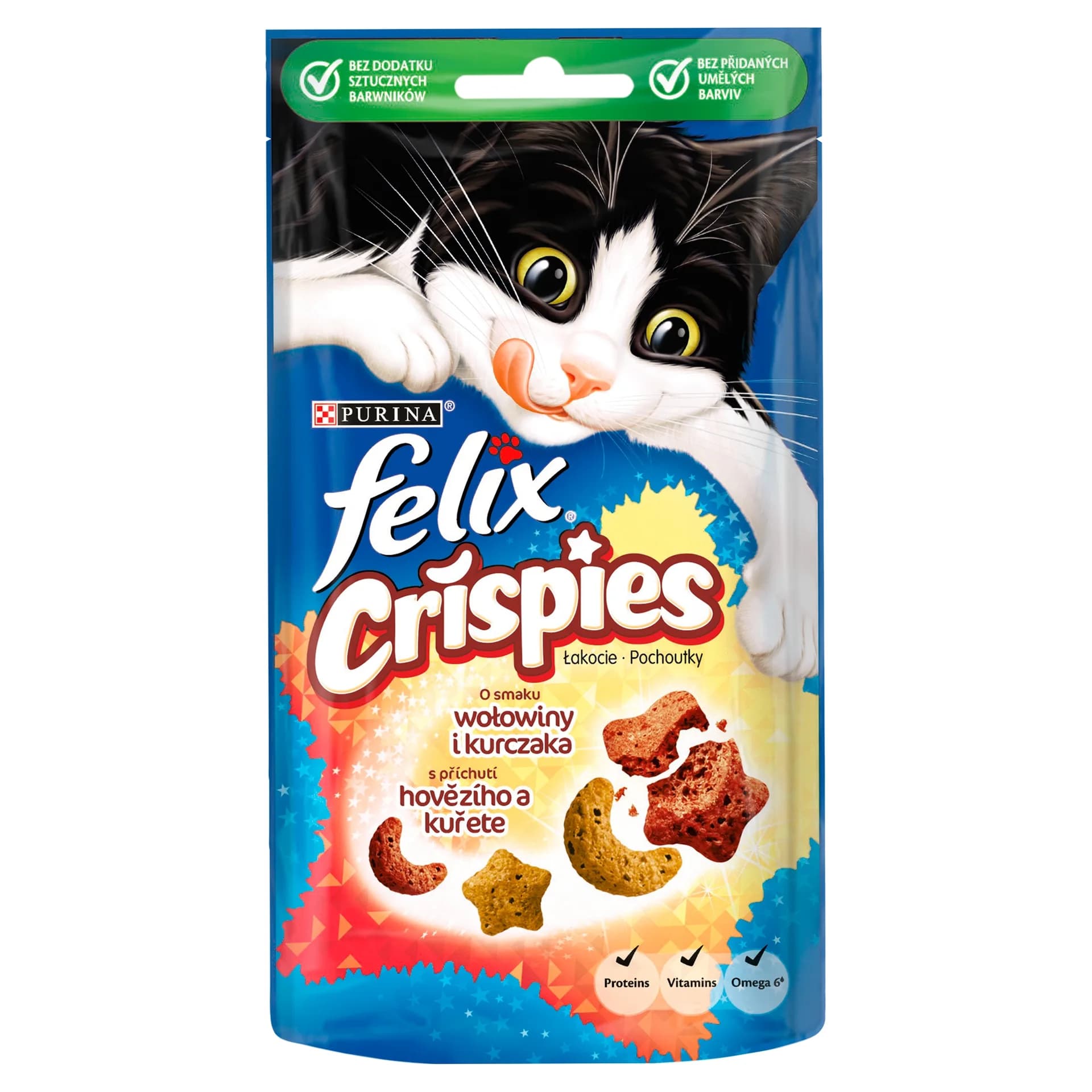 Felix Przysmak Crispies o smaku wołowiny i kurczaka 45 g