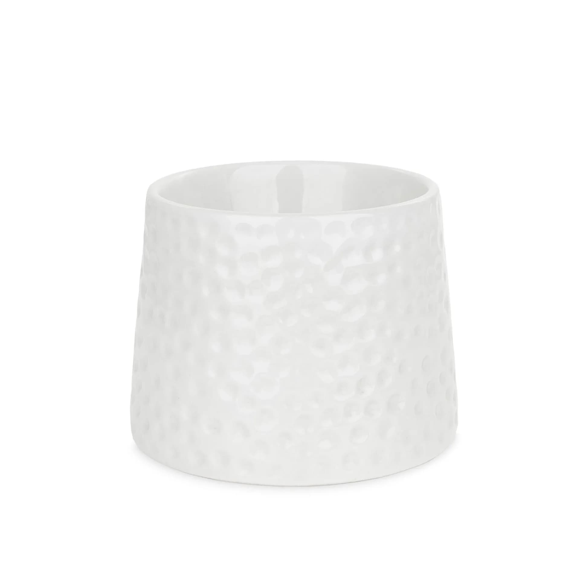 Barry King ceramiczna biała podwyższona miska dla kota 11 cm