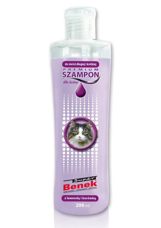 Super Benek szampon Premium Lawendowy dla kotów 200 ml