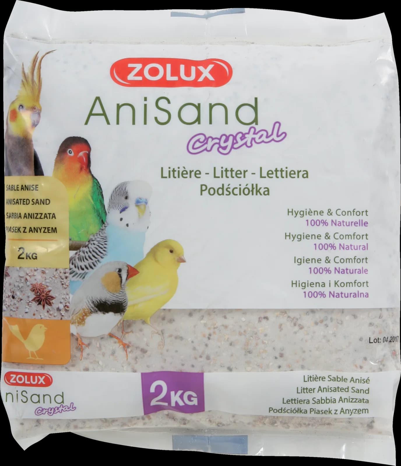 Zolux piasek z anyżem AniSand Nature Crystal dla ptaków