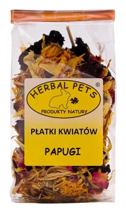 Herbal Pets Płatki kwiatów dla papug 30 g