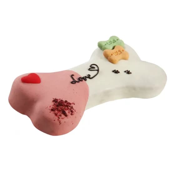 Lolo Pets Tort przysmak dla psa Love/Kocham Cię Orzechowo czekoladowy 250 g