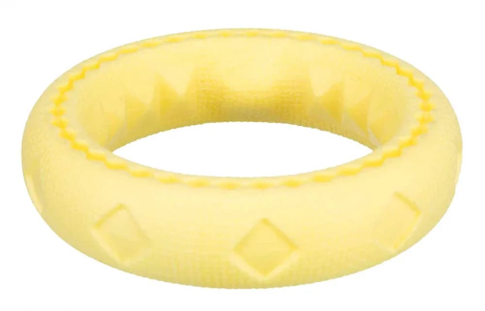 Trixie Obręcz z gumy termoplastycznej dla psa – żółty, ø 25 cm