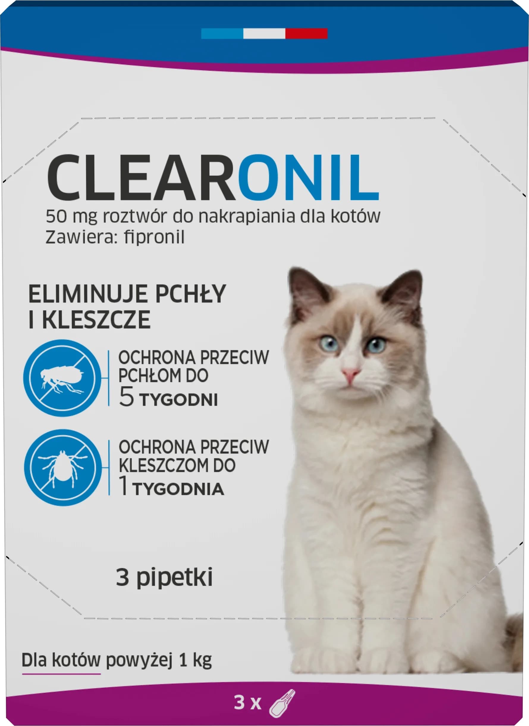 Francodex Clearonil dla kotów powyżej 50 mg x 3