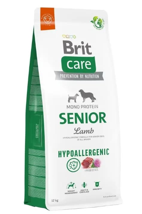 Brit Care Dog Hypoallergenic Senior karma sucha dla starszych psów Lamb – 12 kg