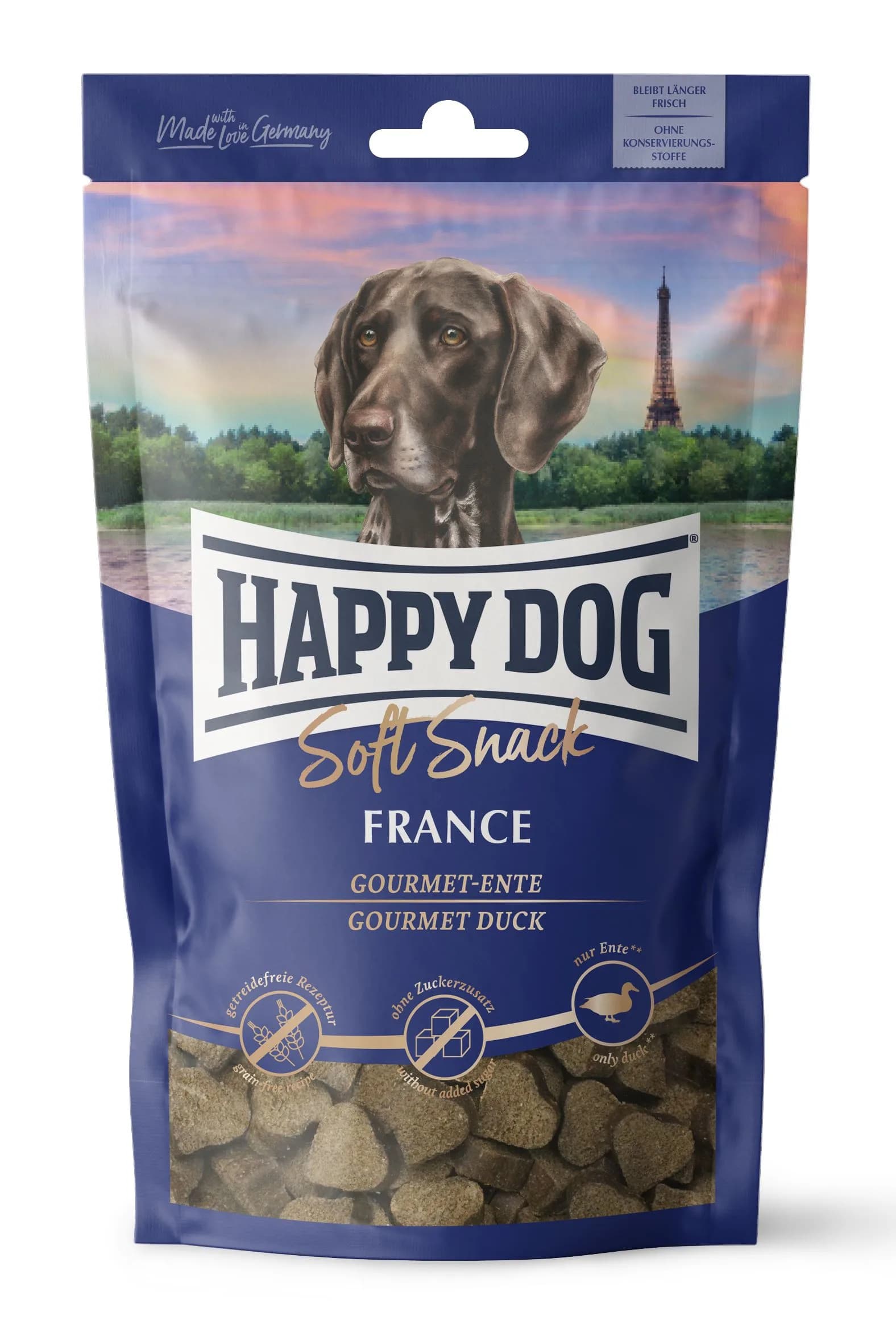 Happy Dog Soft Snack Francja przysmak dla dorosłych psów kaczka 100 g