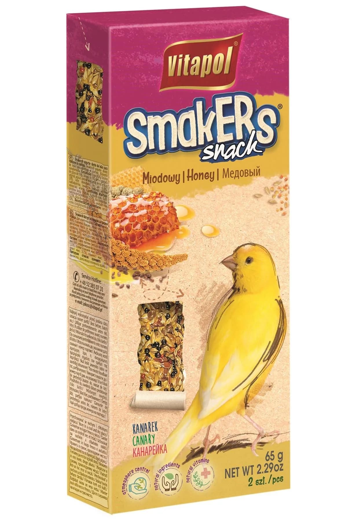 Vitapol Smakers przysmak dla kanarka miodowy 2 szt.
