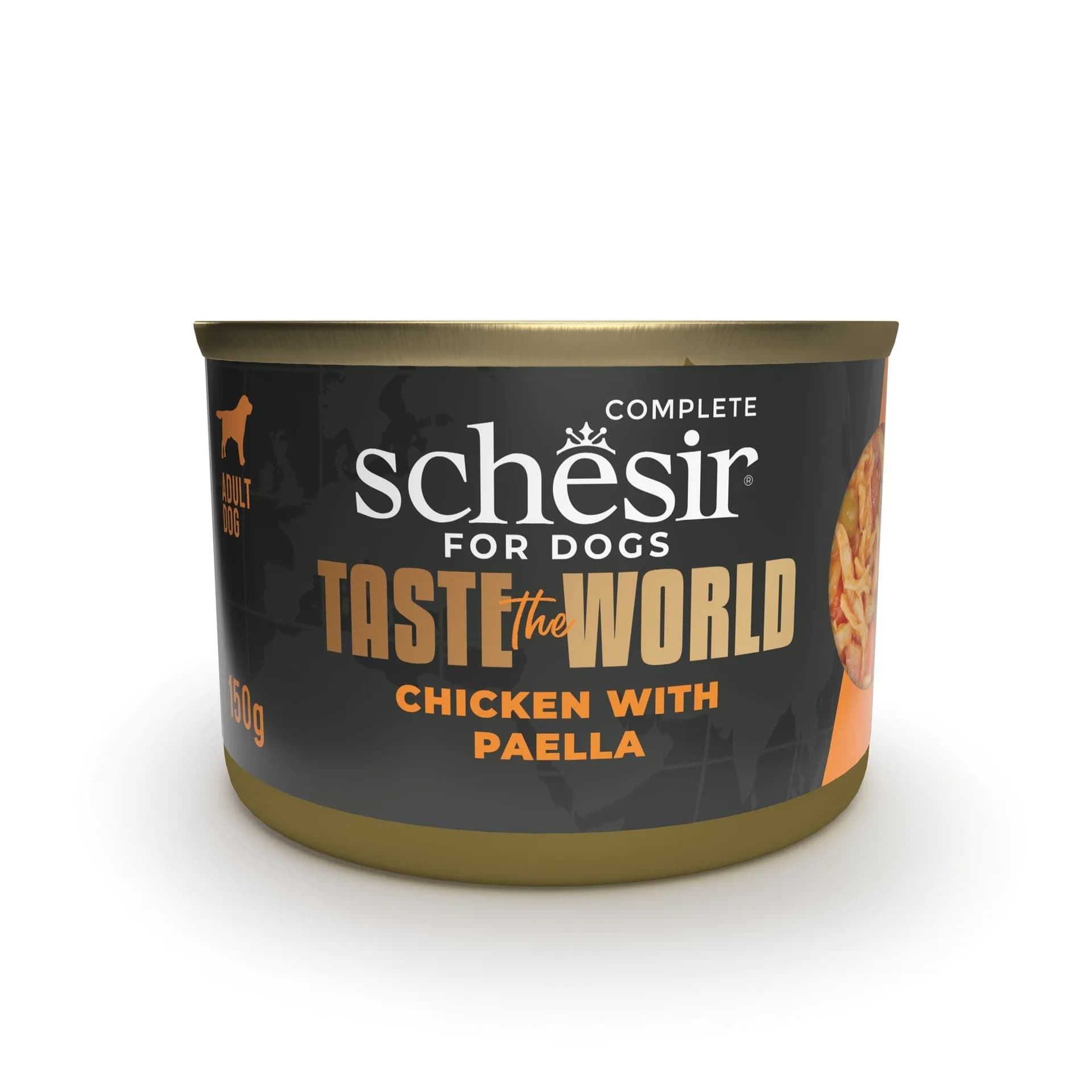 Schesir Taste the world karma mokra dla psa kurczak z paellą 150 g