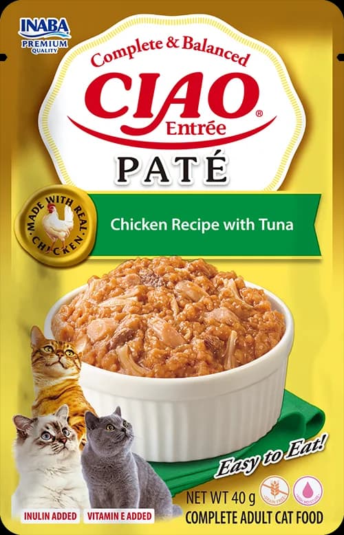 INABA Cat Ciao Entrée Pate Chicken Recipe with Tuna 40 g