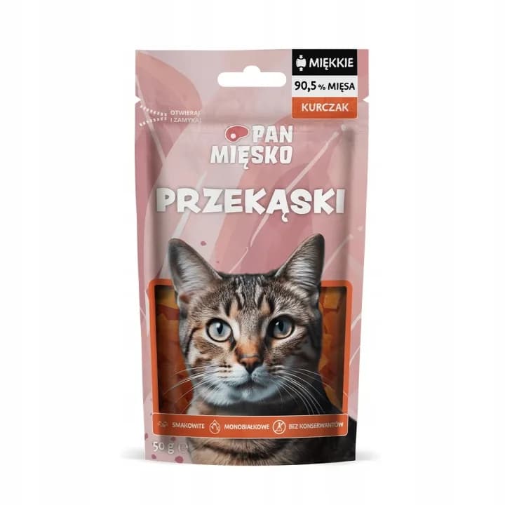 Pan Mięsko Przysmak dla kota Przekąski Kurczak 50 g