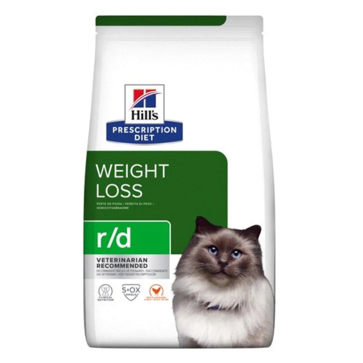 Hill's Prescription Diet R/d Weight Reduction karma sucha dla dorosłych kotów 3 kg