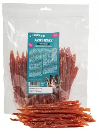 Chrup&Go przysmak dla psów paski jerky z piersią kaczki 500 g