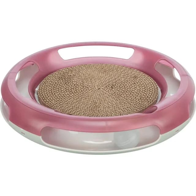 Trixie zabawka dla kota z drapakiem Race & Scratch plastic 37 cm
