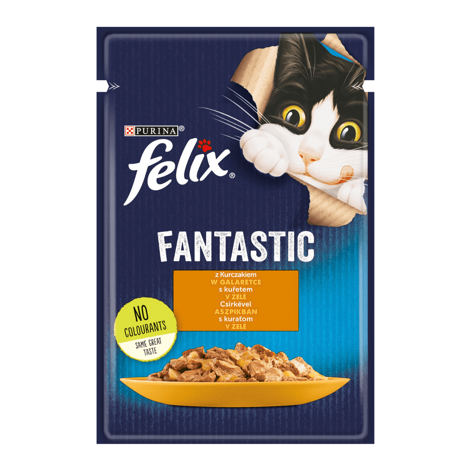 Felix Fantastic karma mokra z kurczakiem w galaretce dla dorosłych kotów 85 g