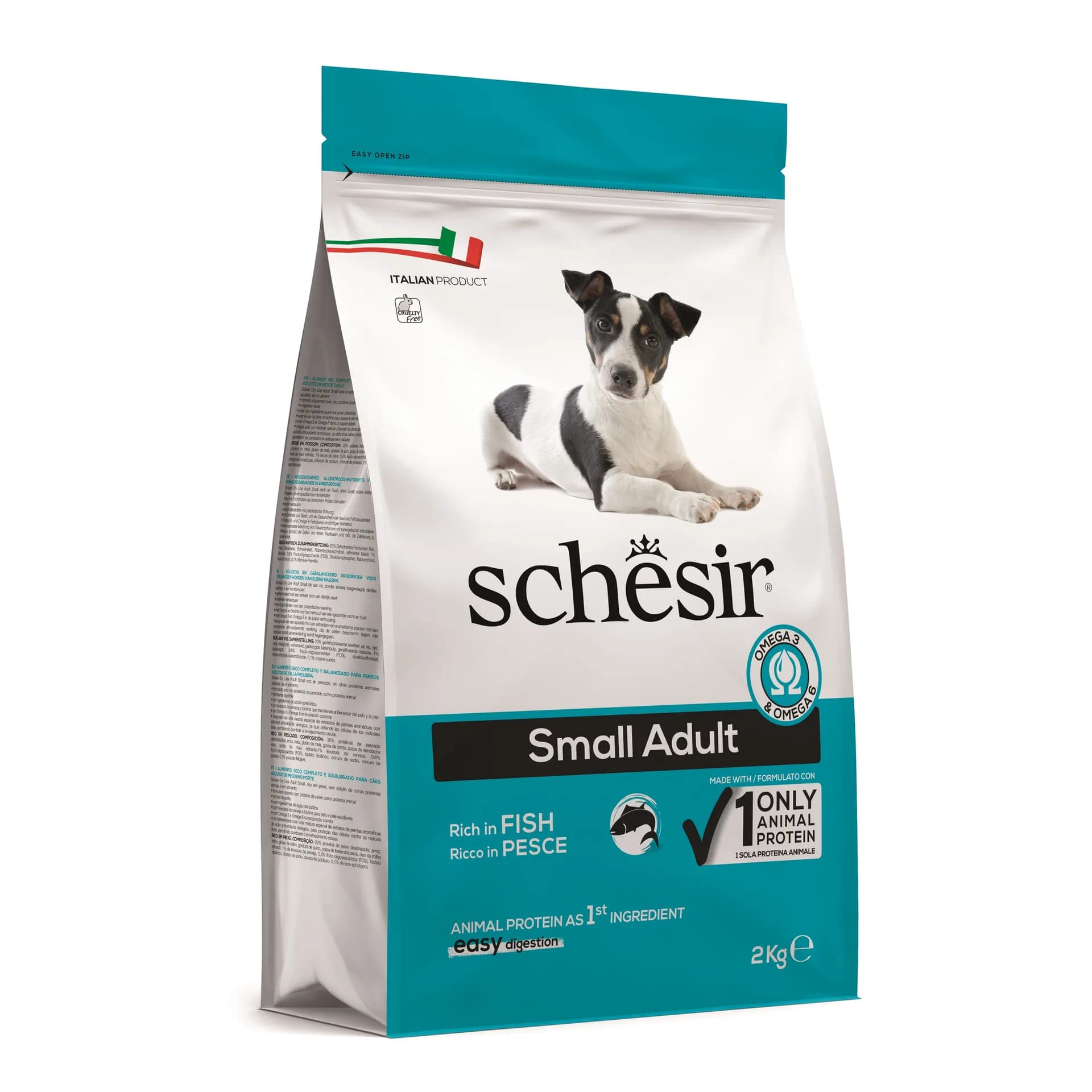Schesir Original Small Adult Rich In Fish karma sucha z rybą dla dorosłych psów małych ras – 2 kg