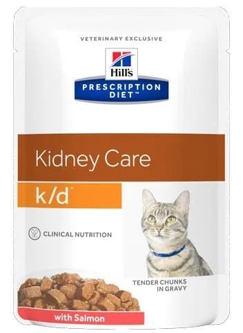 Hill's Prescription Diet k/d Feline karma mokra dla dorosłych kotów Łosoś 85 g