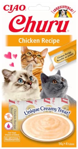 INABA Cat Churu Chicken Recipe 4 × 14 g 56 g