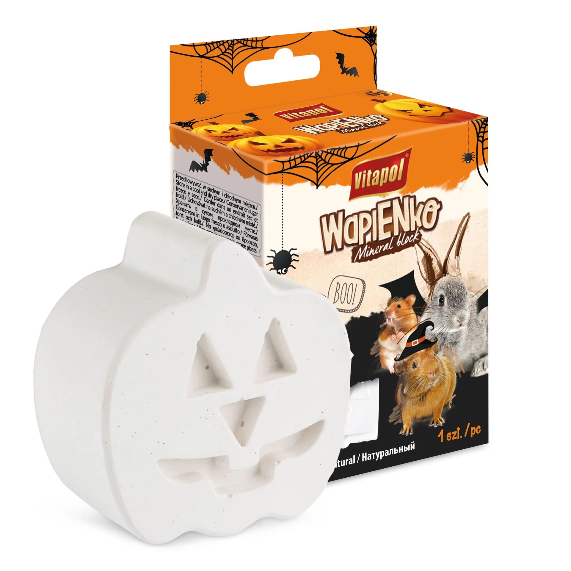 Vitapol Kostka mineralna Hallowen dla gryzoni i królika 100 g