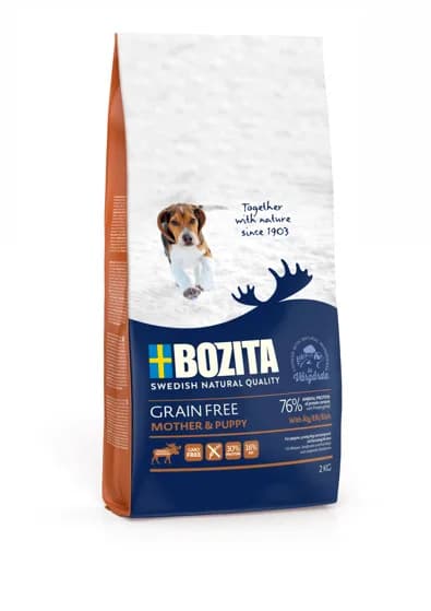 Bozita Dog Grain Free Mother and Puppy Elk różna waga 2 kg