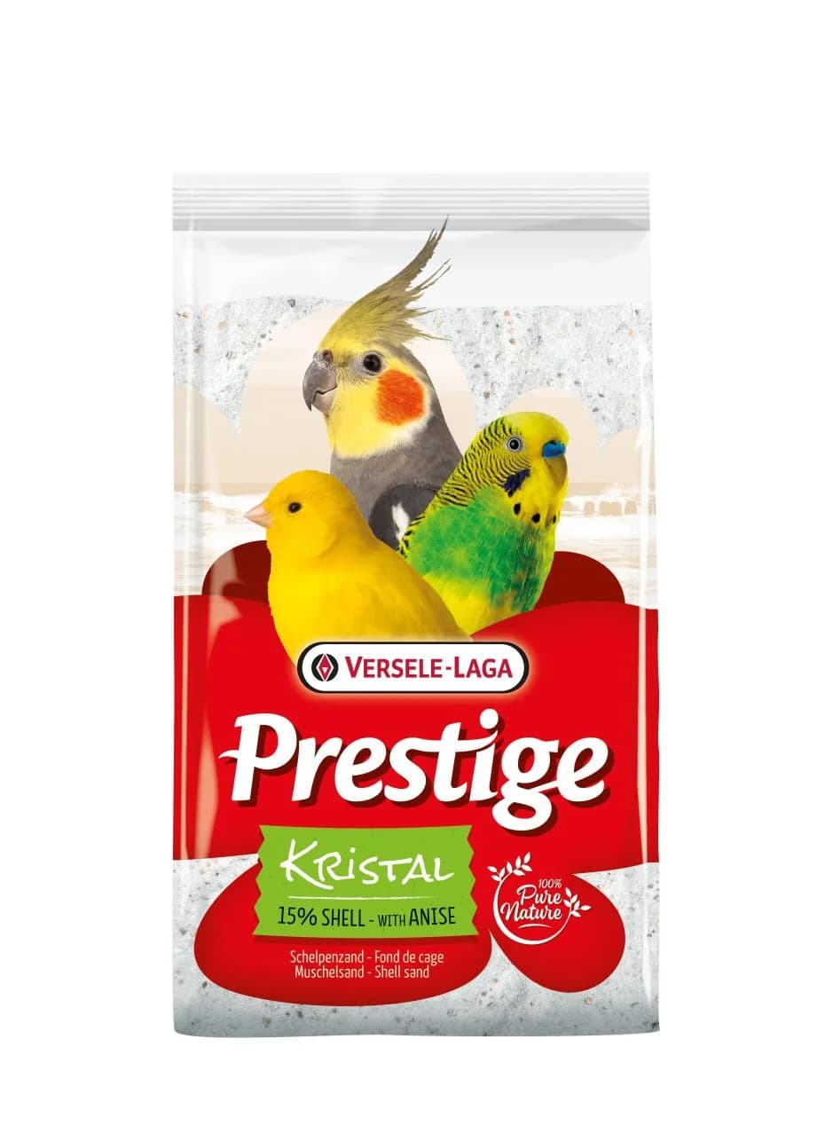 Versele-Laga Shell Sand Kristal biały piasek dla ptaków z anyżkiem 5 kg