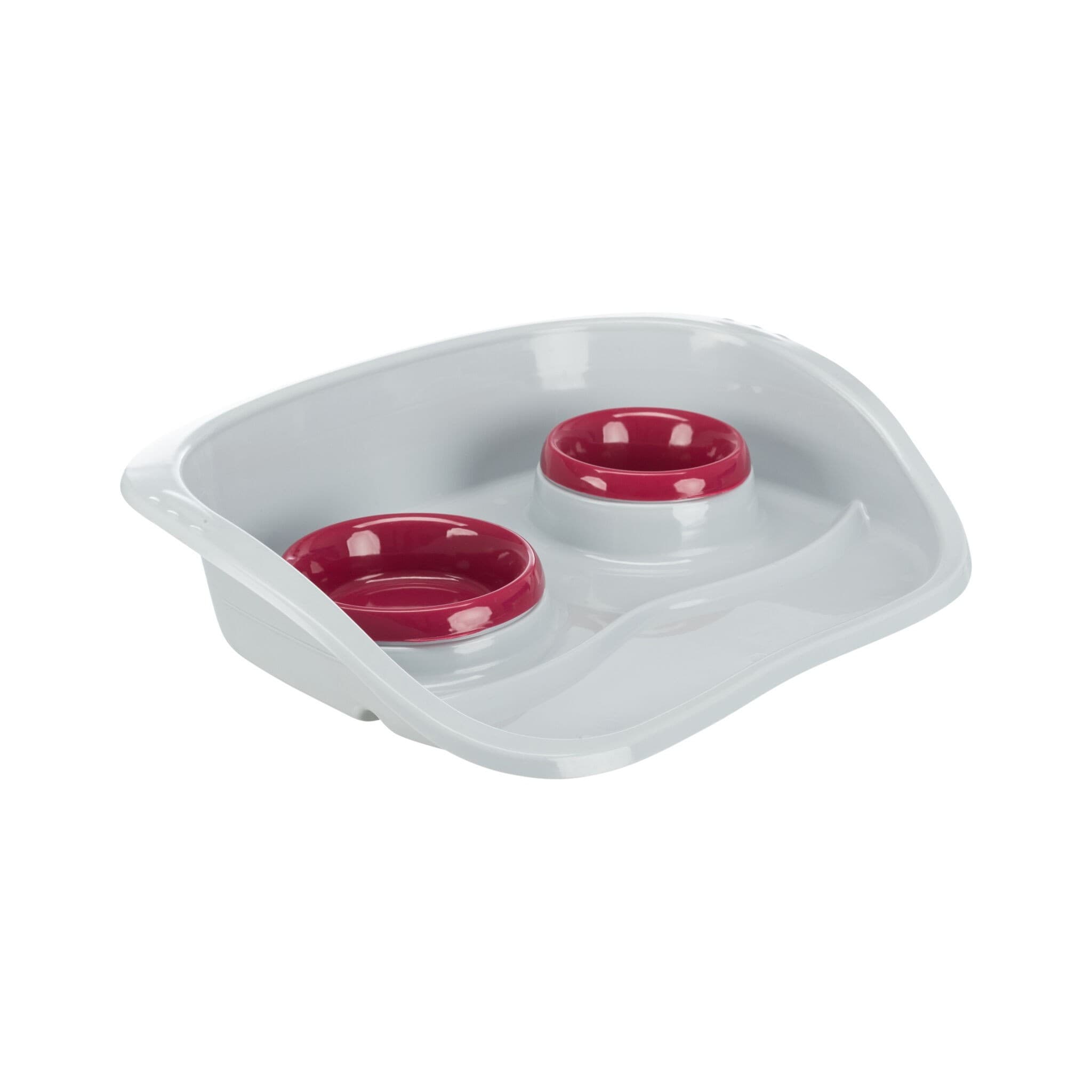 Trixie zestaw 2 plastikowych misek na tacce