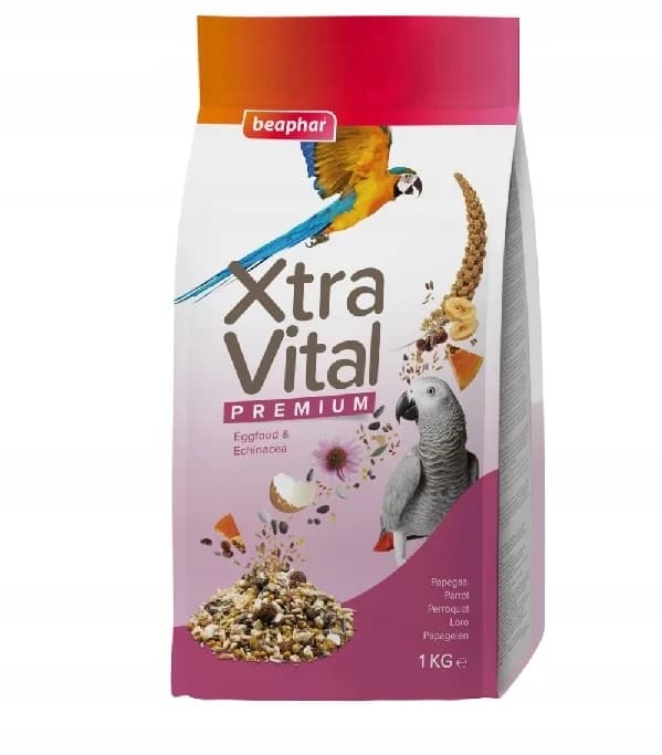 Beaphar Xtravital karma dla dużych Papug 1 kg