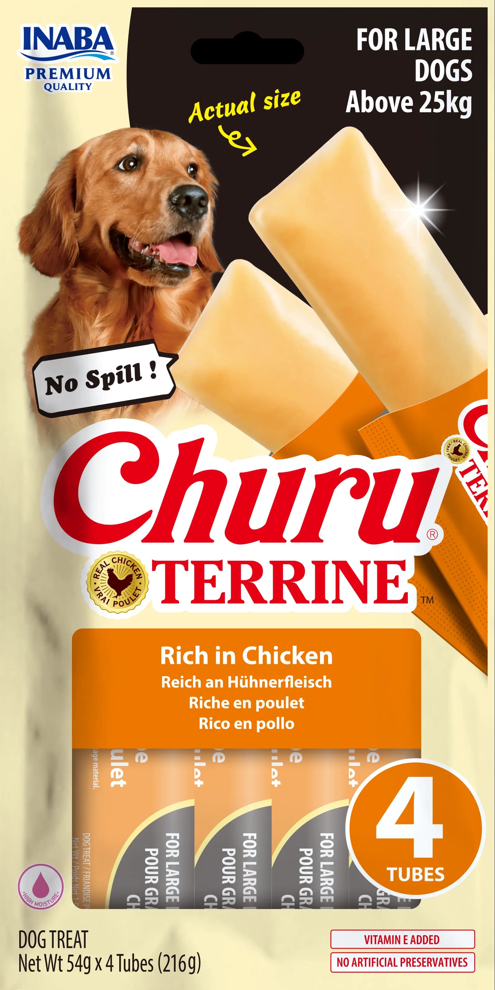 INABA Dog Churu Terrine Chicken 4 × 54 g (216 g)