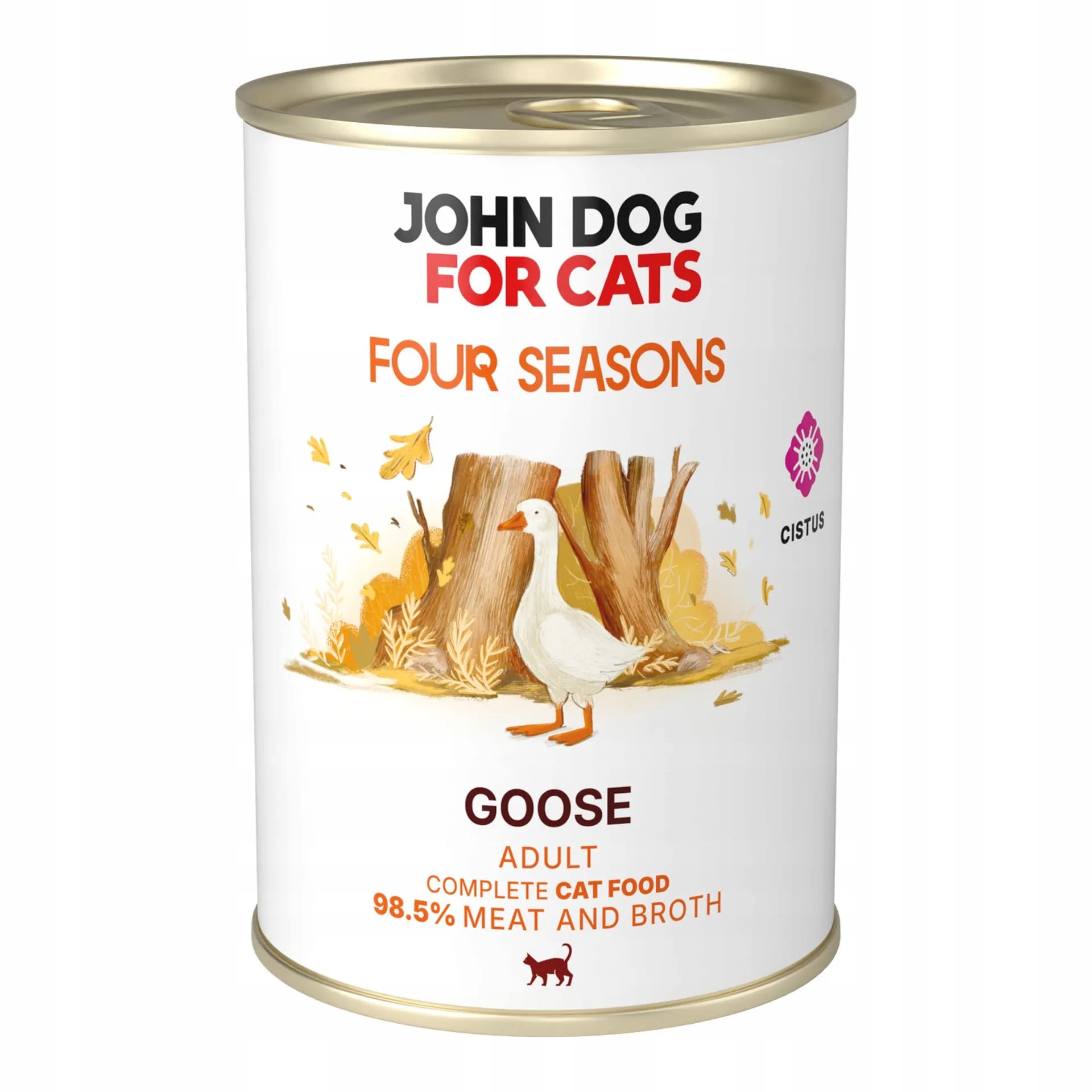 John Dog for Cats Jd for Cats Dorosły Four Seasons Autumn Mousse Gęś 400 g