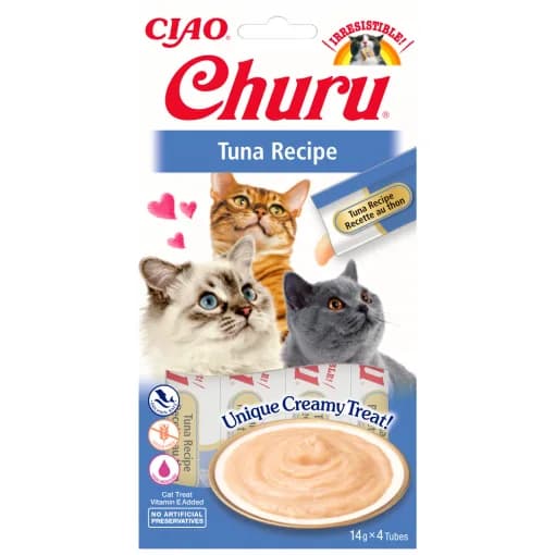 INABA Cat Churu Tuna Recipe przysmak dla kotów 4 × 14 g 56 g