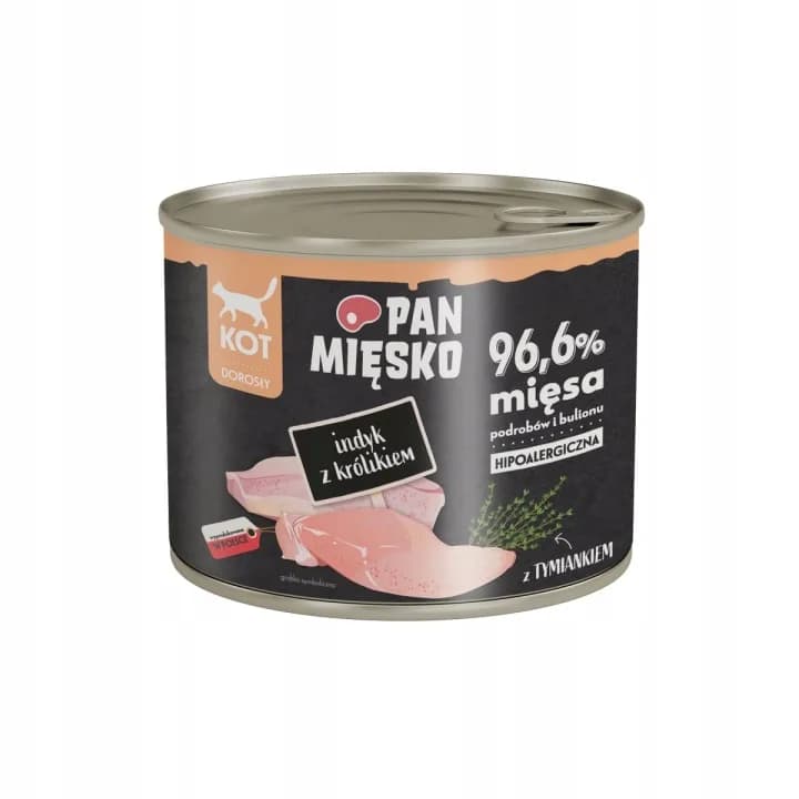 Pan Mięsko Karma mokra dla kota Indyk z królikiem