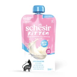 Schesir Kitten Milk pełnoporcjowa karma płynna z mlekiem kozim dla kociąt 150 ml