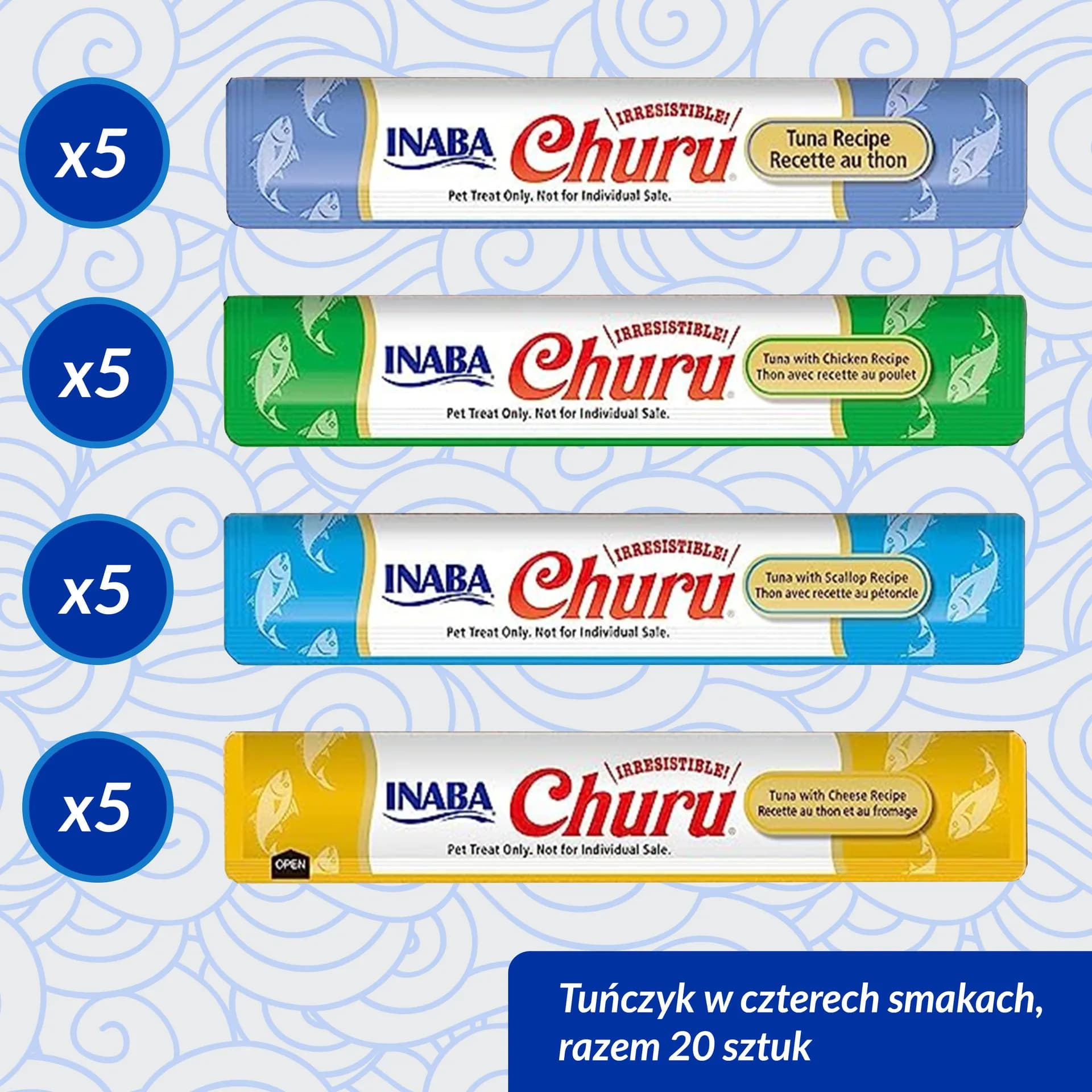 INABA Cat Churu Varieties przysmak dla kotów Tuna 20 × 14 g 280 g