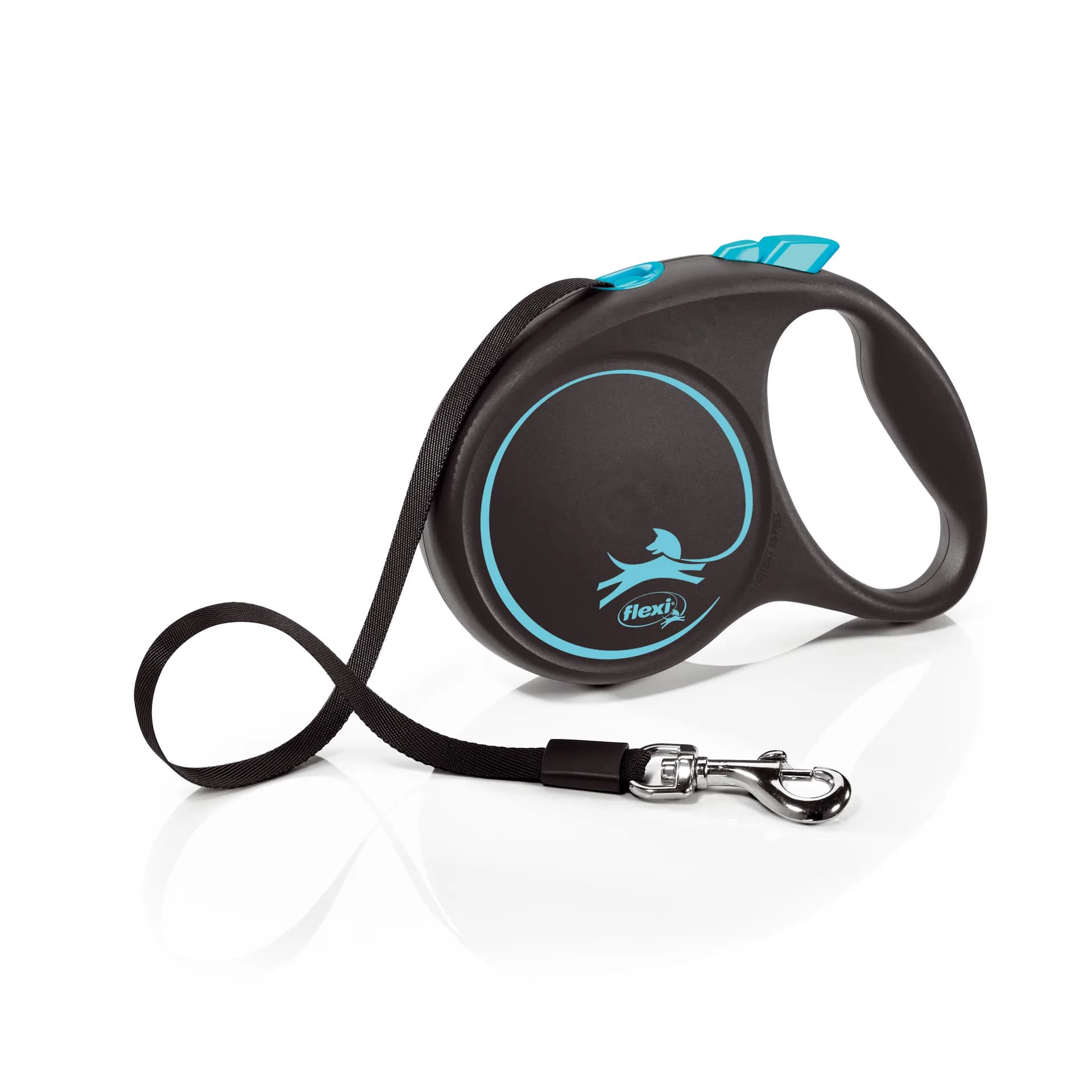 Flexi Black Design smycz automatyczna dla psa taśma – różowy, S