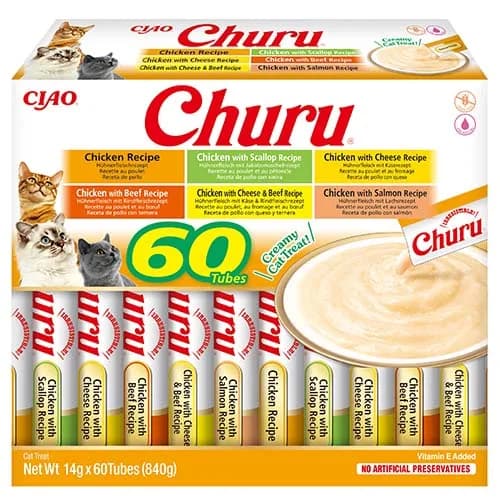 INABA Cat Churu Varieties przysmak dla kotów Chicken 60 × 14 g