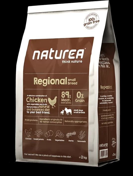 Naturea Grainfree Regional Small Breed kurczak dla psów małych ras, wagi 2 kg