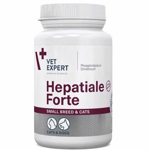 Vet Expert Hepatiale Forte małe psy i koty na wątrobę 40 kapsułek