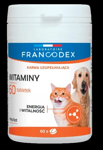 Francodex Witaminy dla psów i kotów 60 tabletek