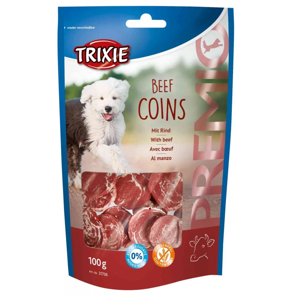 Trixie Przekąski Premio krążki przysmak dla psów wołowina 100 g