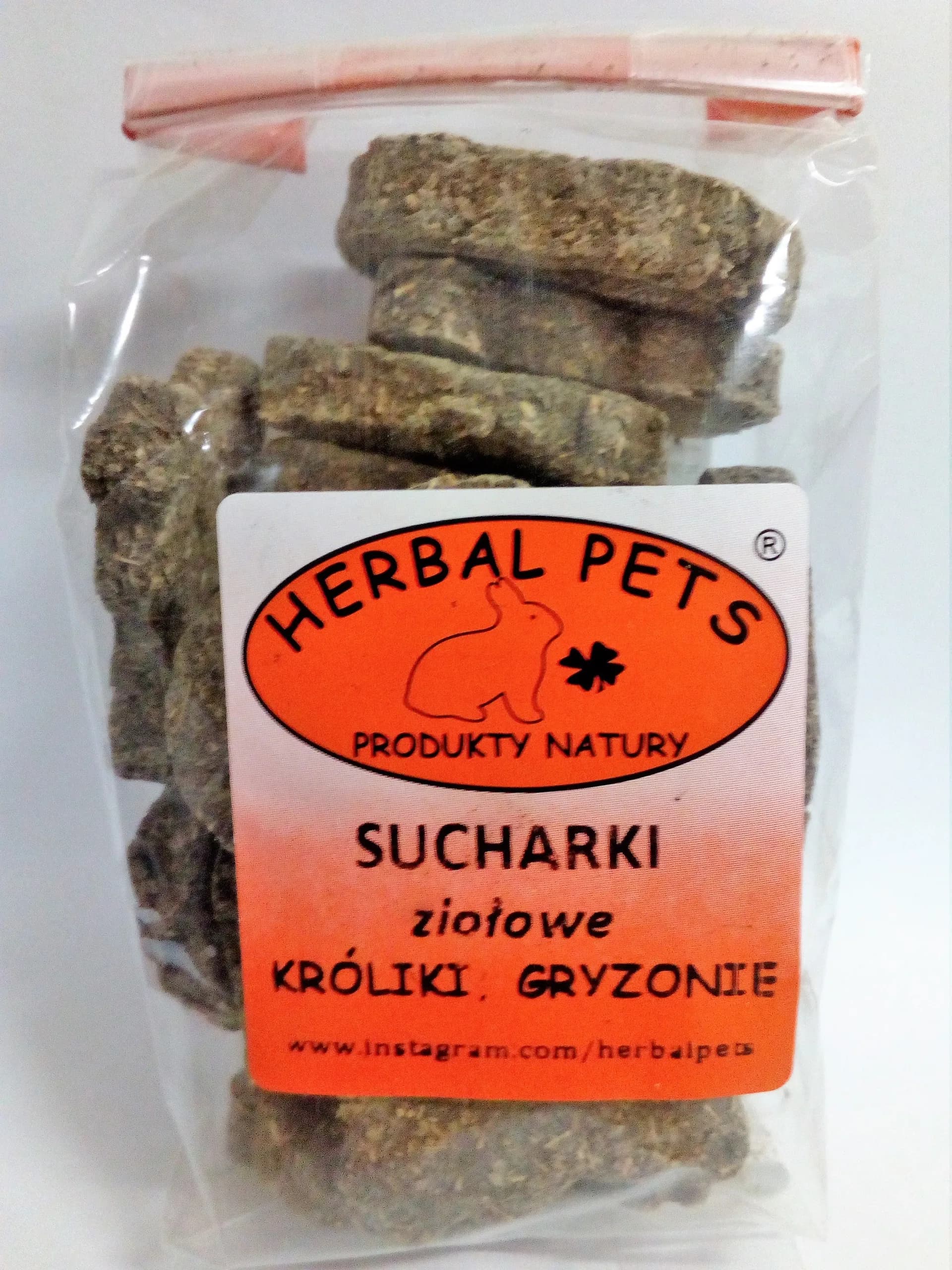 Herbal Pets Sucharki ziołowe dla królika i gryzoni 140 g